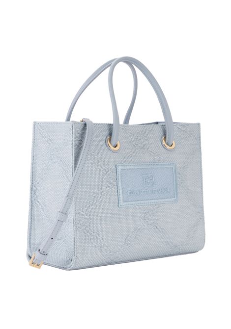 Borsa Elisabetta Franchi donna BS83A52E2A28 celeste rafia ELISABETTA FRANCHI | Borse | BS83A52E2A28